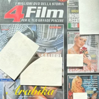 DVD MARIO SALIERI GOLD MOVIES BEST SELLER 4 FILM ARABIKA INGENUE PECCATRICI ITALIANE SEALED