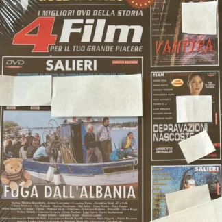 DVD MARIO SALIERI GOLD MOVIES BEST SELLER 4 FILM FUGA DALL ALBANIA VAMPIRA AMA ONE SEX