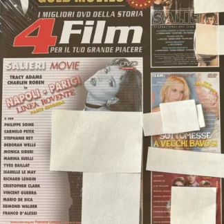DVD MARIO SALIERI GOLD MOVIES BEST SELLER 4 FILM NAPOLI PARIGI CALDE RAGAZZE ITALIANE SEALED