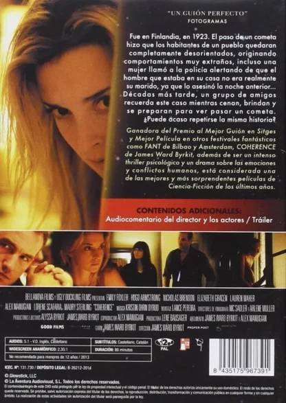 DVD COHERENCE JAMES WARD BYRKIT GANADORA PREMIO WWW.AQUITIENESLOQUEBUSCAS.COM SP - Imagen 2