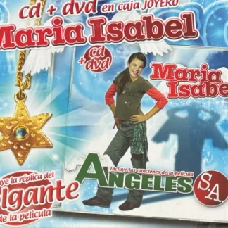 CD + DVD EN CAJA JOYERO MARIA ISABEL ANGELES S.A COLGANTE DE LA PELÍCULA SEALED AQUITIENESLOQUEBUSCAS.COM