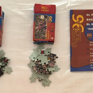 2 PUZZLE DE 50 PIEZAS + POSTER DEL SUPER PUZZLE SUPER BARCA FC BARCELONA 96 AQUITIENESLOQUEBUSCAS.COM