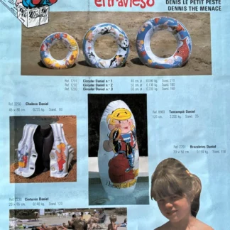 FLOTADOR AÑOS 60 O 70 TENTEMPIÉ DANIEL EL TRAVIESO DENNIS THE MENACE 1,20 CM AQUITIENESLOQUEBUSCAS.COM