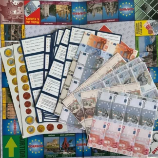 JUEGO DE MESA EUROJOC EURO PESETAS CON TODOS SUS BILLETES FICHAS Y CARTAS AQUITIENESLOQUEBUSCAS.COM