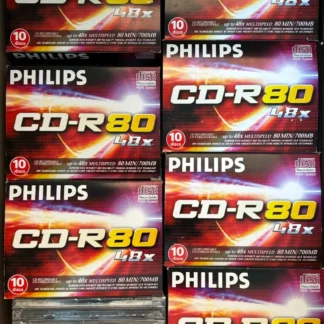 LOTE DE 76 CD-R VÍRGENES PARA GRABAR NUEVOS ( 74 PHILIPS ) MAXELL & TXS SEALEDS AQUITIENESLOQUEBUSCAS.COM
