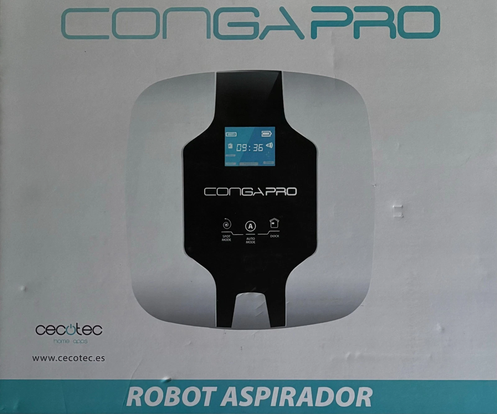 ROBOT ASPIRADOR INTELIGENTE CONGA PRO CECOTEC PROGRAMABLE 24H CON VOZ AUTOCARGA AQUITIENESLOQUEBUSCAS.COM