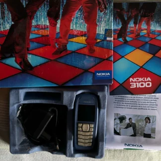 TELEFONO NOKIA DE COLOR AZUL 3100 GSM 900/1.800/1.900 LIGHT EFFECT MUY DURO AQUITIENESLOQUEBUSCAS.COM