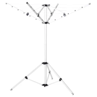 TENDEDERO METÁLICO DE ALUMINIO DE ROPA PLEGABLE PARAGUAS PARA CASA O CAMPING AQUITIENESLOQUEBUSCAS.COM