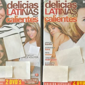 DVD DELICIAS LATINAS ABAGELLE BANKS ADRIANNA LUNA MIYA MONROE 2 DVDS SEALED AQUITIENESLOQUEBUSCAS.COM