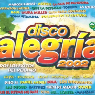 CD DISCO ALEGRÍA 2002 TODOS LOS EXITOS DEL VERANO CON 4 CDS SEALED CARPAS DANCE AQUITIENESLOQUEBUSCAS.COM