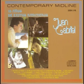 CD JUAN GABRIEL 15 AÑOS EXITOS RANCHEROS 15 TEMAS SEALED WWW.AQUITIENESLOQUEBUSCAS.COM