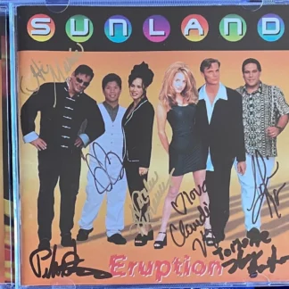 CD SUNLAND ERUPTION SIGNED BY ALL MEMBERS OF THE GROUP AQUITIENESLOQUEBUSCAS.COM