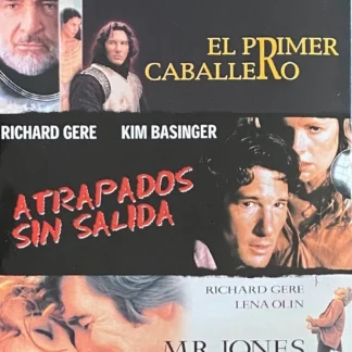 3 DVDS RICHARD GERE EL PRIMER CABALLERO ATRAPADOS SIN SALIDA MR JONES SEALED AQUITIENESLOQUEBUSCAS.COM