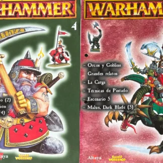 FASCÍCULOS COMPLETOS 4 & 5 WARHAMMER GAMES WORKSHOP RAZAS REGLAS COMIC ALTAYA AQUITIENESLOQUEBUSCAS.COM