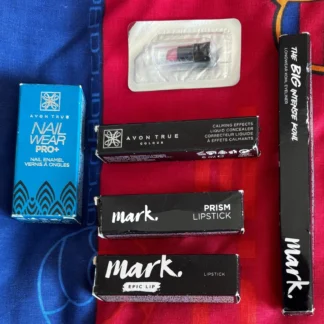 LOTE DE MAQUILLAJE AVON TRUE PINTALABIOS PINTAUÑAS CORRECTOR FACIAL DELINEADOR AQUITIENESLOQUEBUSCAS.COM