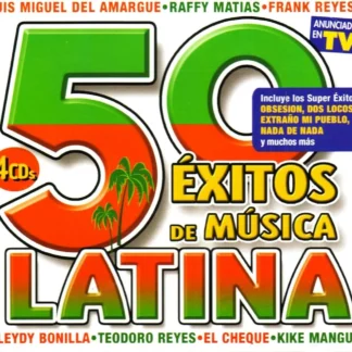 CD 50 ÉXITOS DE MÚSICA LATINA CON 4 CDS SEALED WWW.AQUITIENESLOQUEBUSCAS.COM SPAIN