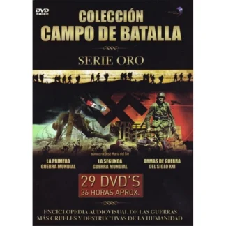 COLECCION DVD CAMPO DE BATALLA SERIE ORO PRIMERA SEGUNDA ARMAS DE GUERRA MUNDIAL SEALED AQUITIENESLOQUEBUSCAS.COM